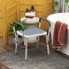57-69cm Aluminium Frame Bath Seat - Light Blue