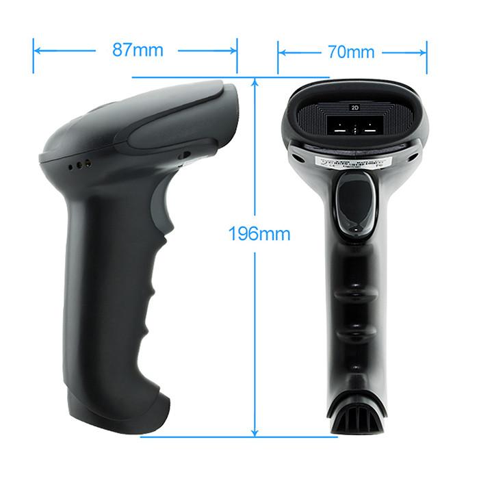 Qoltec 1D Barcode Scanner | CCD Matrix | USB | White