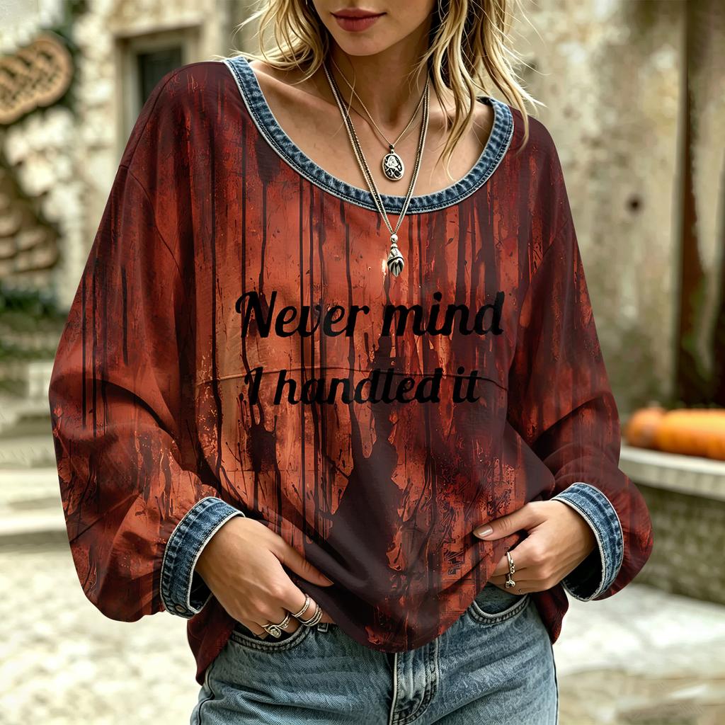Women's Casual Long Sleeve Round Neck Basic Top with Fashion Design for Everyday Wear