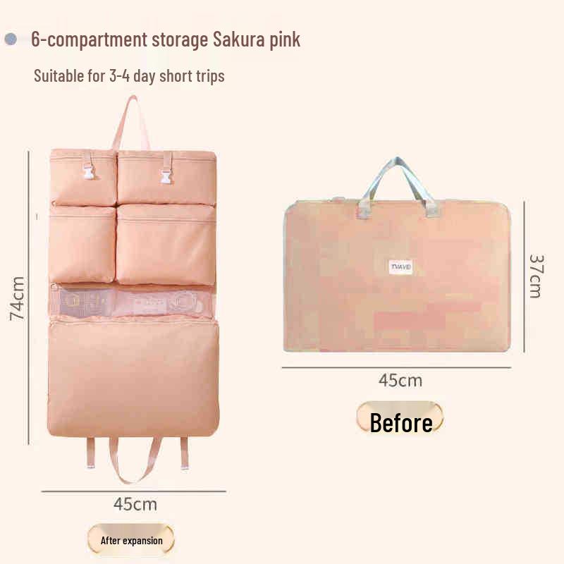 Seven-in-One Travel Storage Bag: Down Jacket & Underwear Organizer - Essential for Business Trips