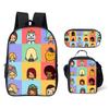 Luxus Neuheit Eigenartig Cool Toca Life World 3D Druck 3 Stück/Set Schüler Schultaschen Laptop Tagesrucksack Rucksack Lunchtasche Federmäppchen