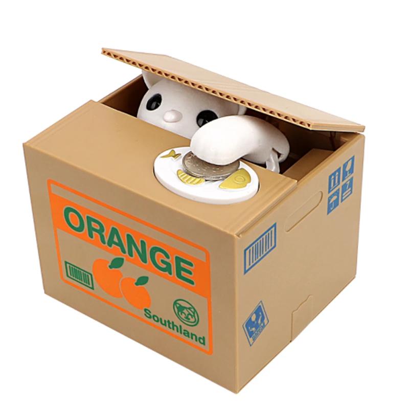 Creative Electronic Money Bank Eat Money Cat Money Bank Cute Toys Children's Gifts Coin Savings Desktop Decorations