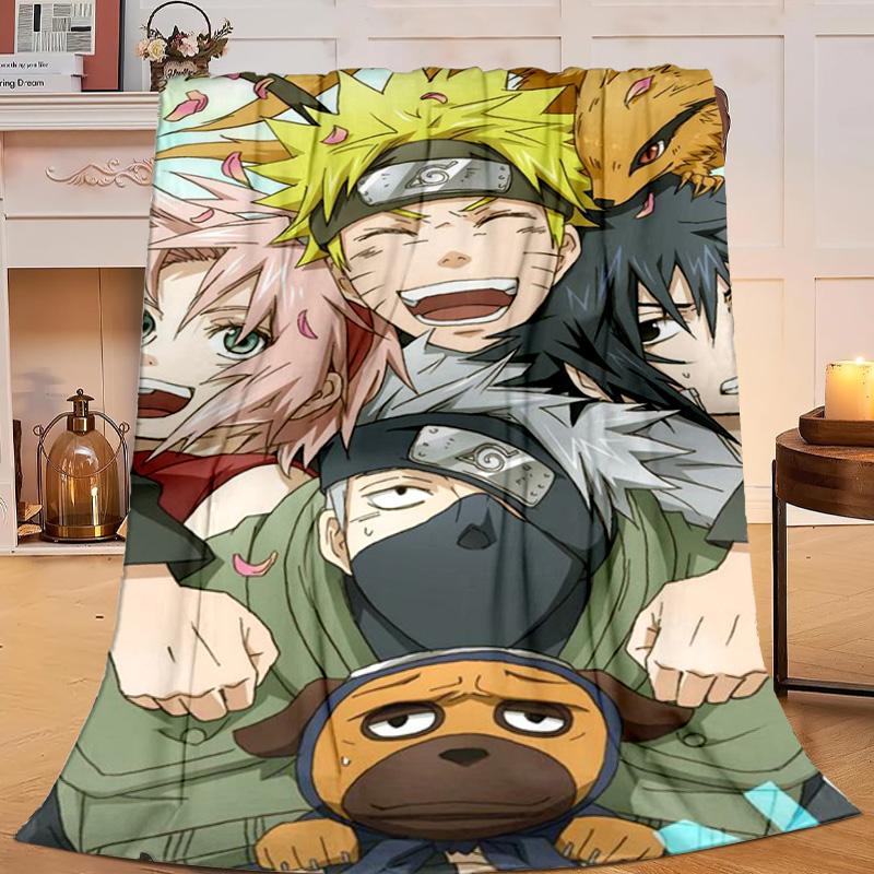 1PC Ninja Team Adventure Flannel Blanket Gift, Suitable for Both Men And Women, Soft Ideal for Beds And Sofa, Birthday Or Christmas Gift