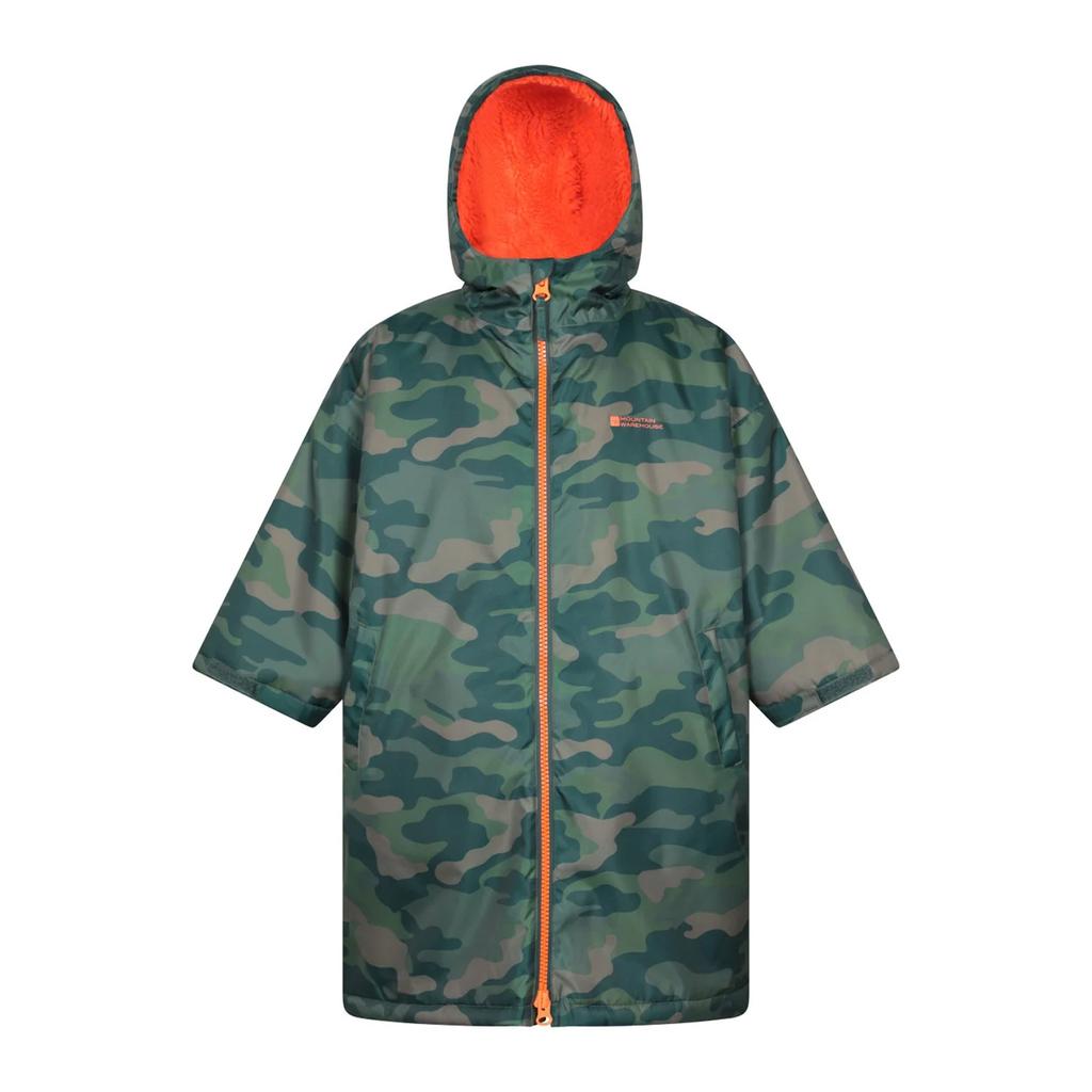 Mountain Warehouse Childrens/Kids Tidal Camouflage Waterproof Changing Robe