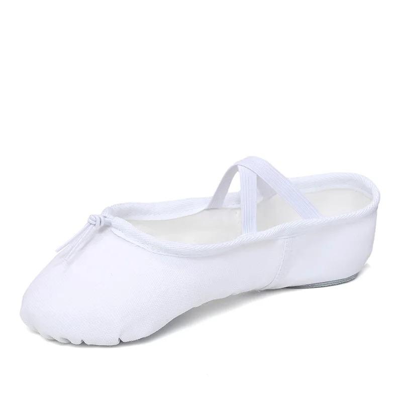 Girls Ballet Shoes Canvas Flat Ballet Dancing Slippers Dance Shoes For Adult Women Kids Children Classic Split-Sole Soft