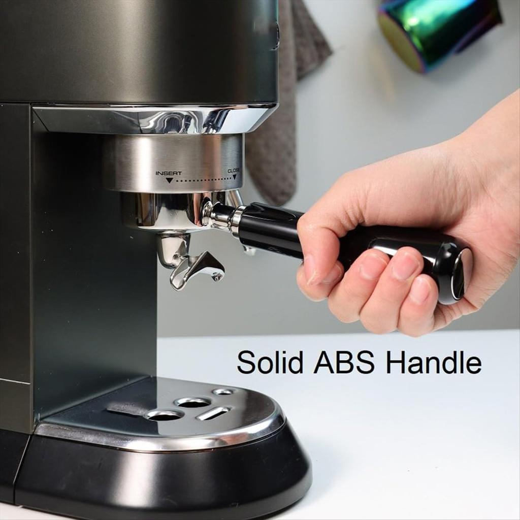 BHBL 51mm Coffee Portafilter 3 Ears with Double Spout for Dedica EC680/EC685/EC785/EC820/EC850/EC860-ABS Handle