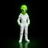 Yousheng Alien Wearing Hoodie Statue, 3D Printed Green Alien Figurine, Collectible Alien Sculpture, Sci-Fi Desktop Decoration Gift for Alien Lovers