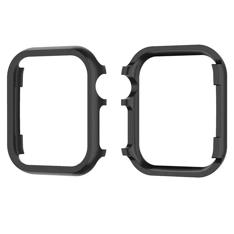 For iWatch SE Series 10 9 8 7 Cases Aluminum Gold Accessories for Apple Watch Case 46mm 42mm Metal Bumper Protective Cover Frame