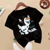 Children's Casual Short-sleeve 'Frozen' Design, Cute and Suitable for Daily and Outdoor Activities