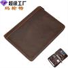 Marunte Crazy Horse Leer Heren Clutch Tas Grote Capaciteit Zakelijk 12-inch Plat High-end Leer IPad Beschermhoes