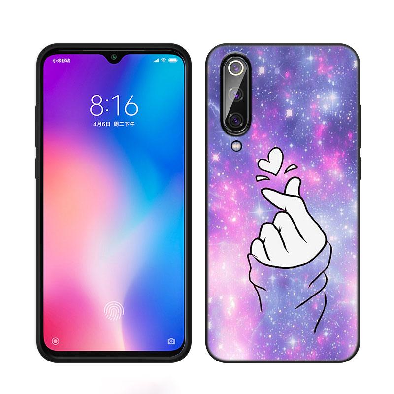 Funda de Teléfono Kpop Love On The Finger Para Xiaomi Mi A2 8 9 SE Note 10 10T 11 12 Lite 9T 11T 12S 12T Pro A3 6X 12X TPU Negra