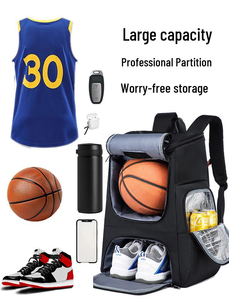 Waterproof Multifunctional Basketball Training Backpack - Large Capacity & Insulated