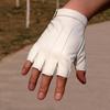 Faux Leather Gloves Half Fingers Waterproof Adjustable Wrist Driving Cycling Sports Halloween Gloves Women Men