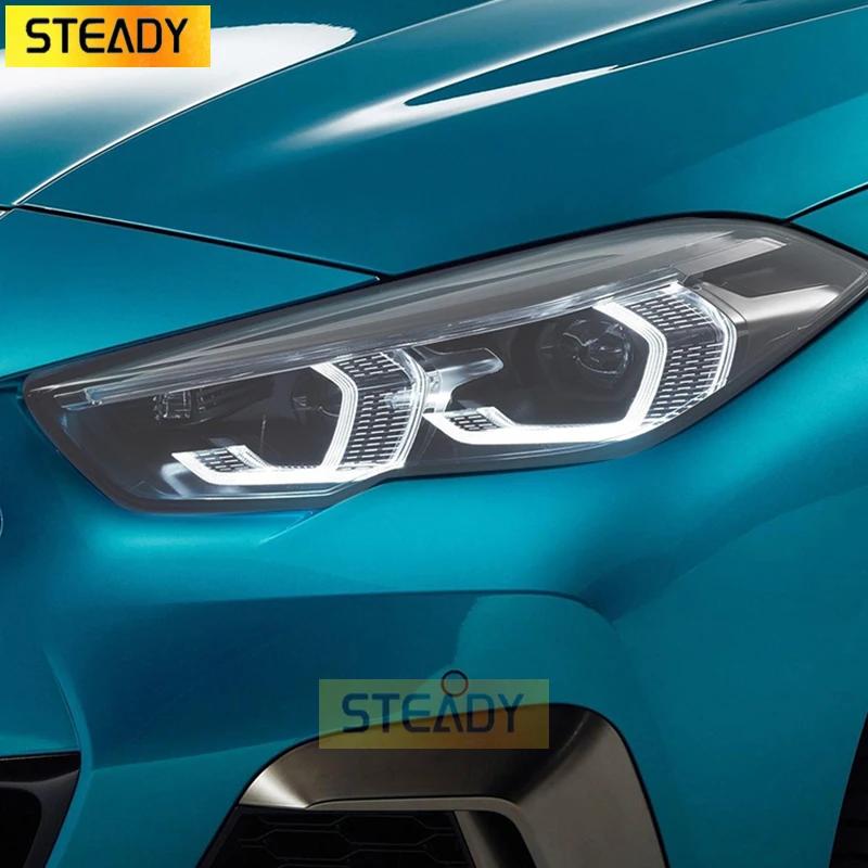 Car Headlight Protective Film Front Light Transparent Black TPU Sticker For BMW 2 Series F44 Gran Coupe M235i 220d Accessories