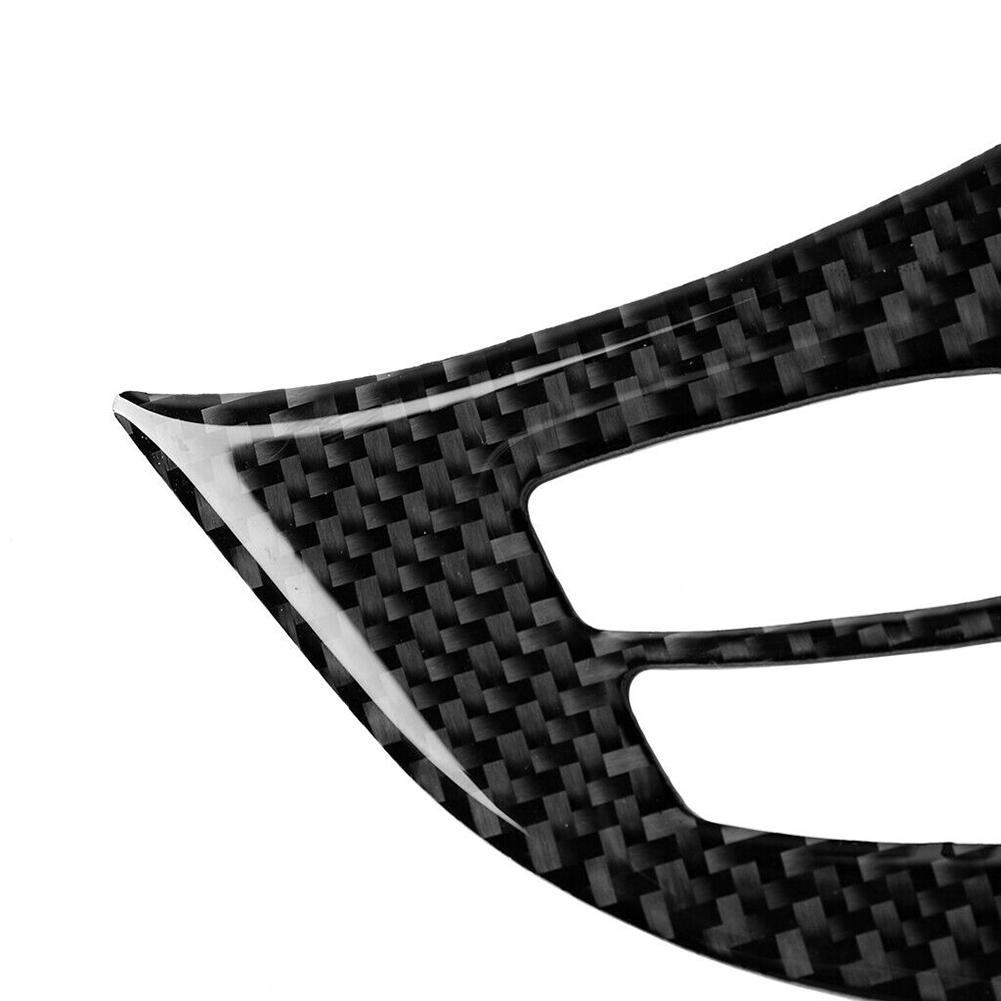 Carbon Fiber Steering Wheel Button Frame Decoration Cover Trim For BMW E70 2008-2013 Auto Styling Car Accessories
