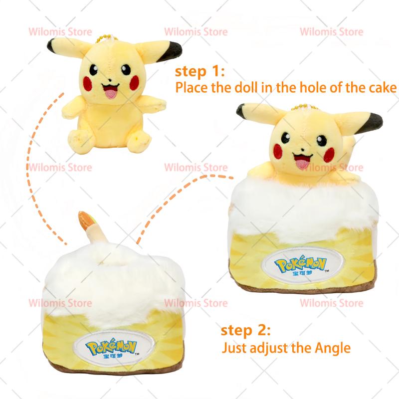 32 Styles Original Pokemon Plush Keychain Pikachu Bulbasaur Gengar Mimikyu Plusle Minun Cute And Charming Backpack Pendant Keyring Present