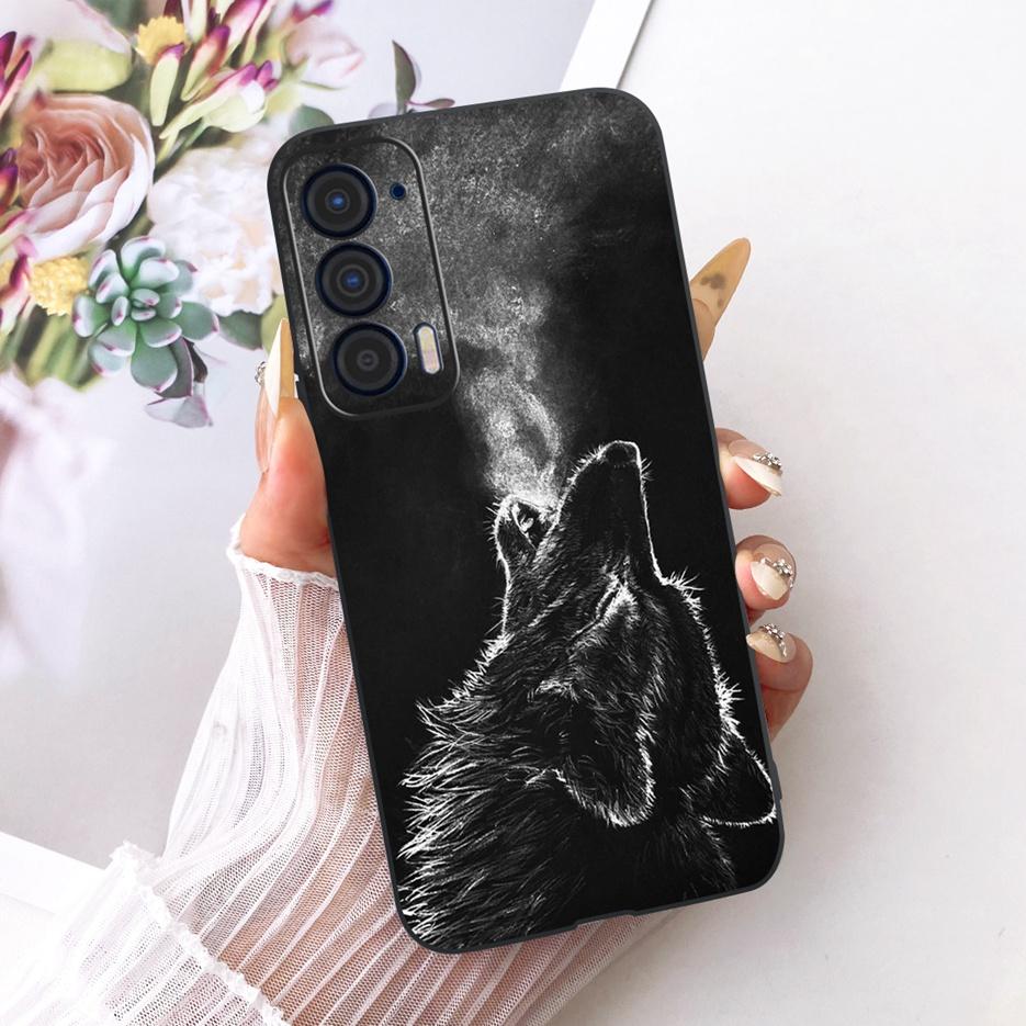 For Motorola Edge 2021 Case XT2141-1 Luxury Butterfly Tree Painted Cover Soft Silicone Case For Motorola Edge 2021 Edge2021 Bags