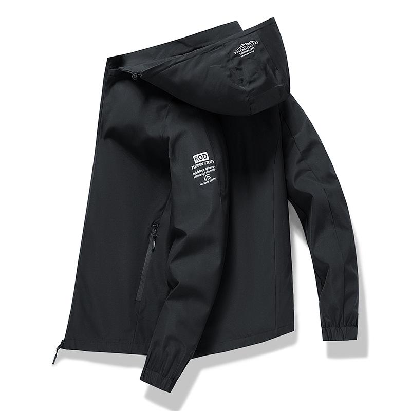 Chaqueta con capucha casual de estilo coreano para hombre, primavera/otoño 2024