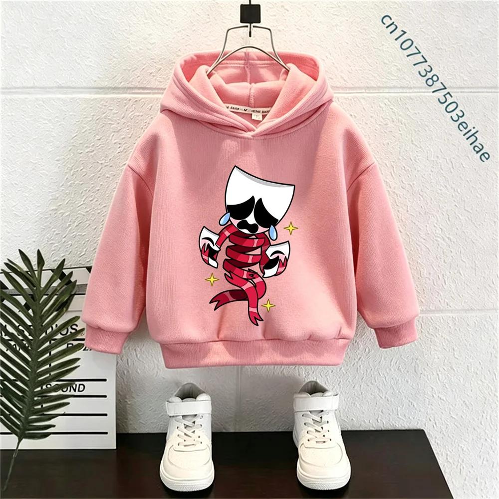 Y2K Vintage The Amazing Digital Circus Kinder Kapuzenpullover Langarm Cartoon Cosplay Kostüm Junge Mädchen Sport Außenmantel