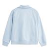 Li-Ning Solid Color Half-Zip Polo Long Sleeve Sweatshirt Women Sweatshirt Cloud-Blue AWDU982-2