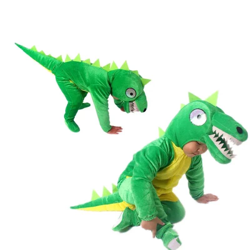 Cartoon Dinosaur Animal Plush Fancy Dress Jumpsuit Unisex Children Adults Gifts Cosplay Halloween Costume