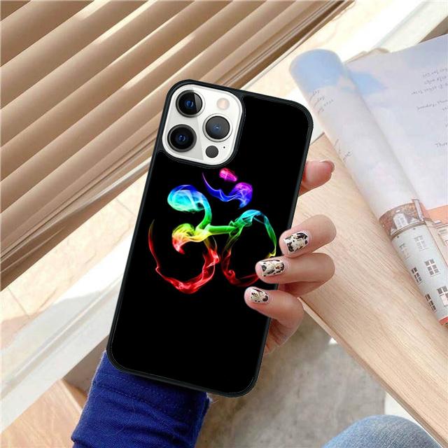 Aum om Namaste Symbol Zen Yoga Phone Case Cover For iPhone 17 Air 15 16 Pro Max 14 13 12 11 Pro Max Plus