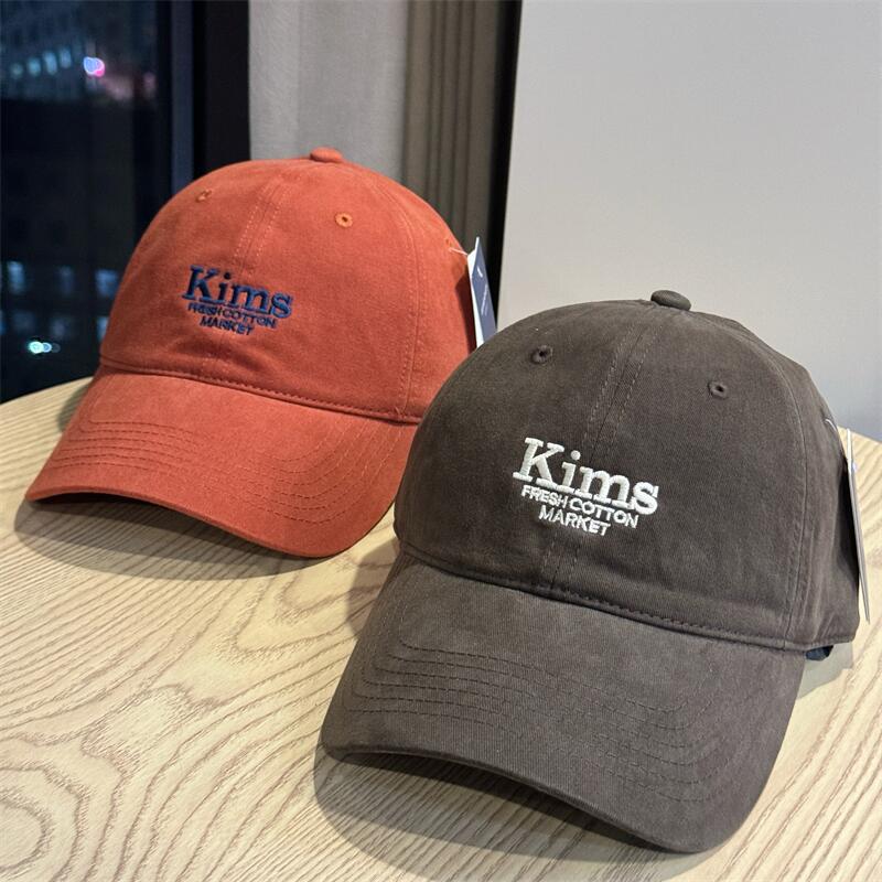 Summer Casual Baseball Cap Women's Embroidery Alphabet Versatile High Quality Peaked Cap Shade Sun Protection Wide Eaves