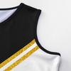 Cheerleading Performance Set Women Gymnastics Stage Outfit Milk Fabric S-XL Black Navy 2025