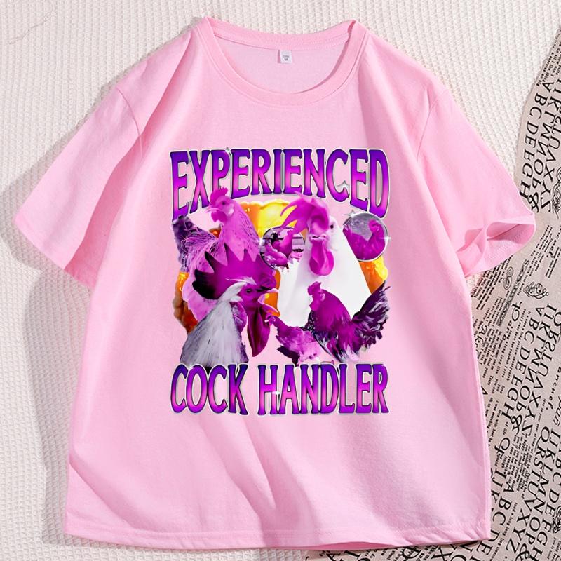 Funny Experienced Cook Handler Graphic T Shirts Adult Crazy Humor Short Sleeve Cotton Tshirts Unisex Unisex Tees