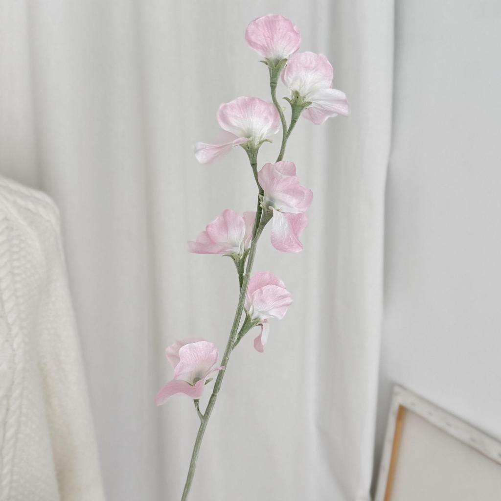 High-Quality Pink-Purple Scented Pea Flower Decor for Home & Wedding