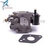 Outboard Engin 3303-812647T1 3303-812648T Carburetor Assy and 16327 27-16327 Gaskets for Mercury Marine 2-stroke 4HP 5HP Boat En