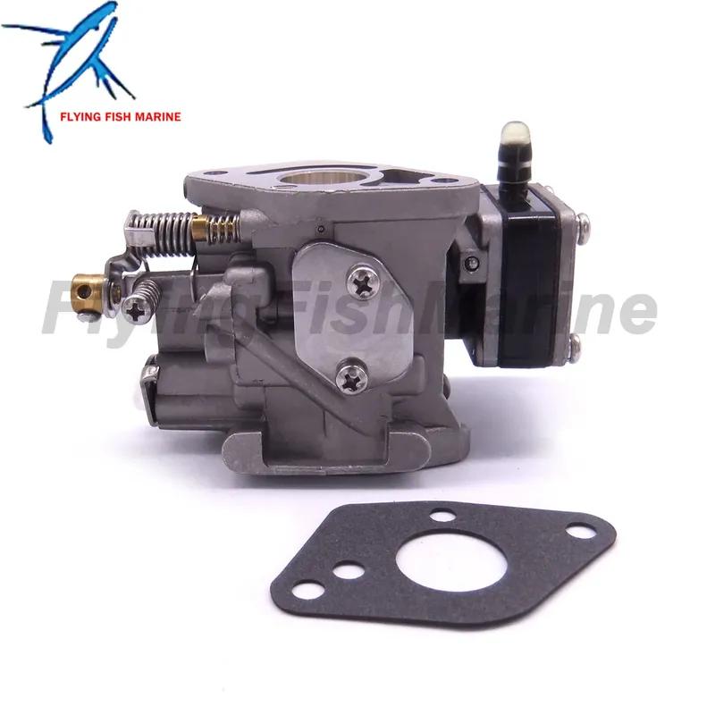 Outboard Engin 3303-812647T1 3303-812648T Carburetor Assy and 16327 27-16327 Gaskets for Mercury Marine 2-stroke 4HP 5HP Boat En