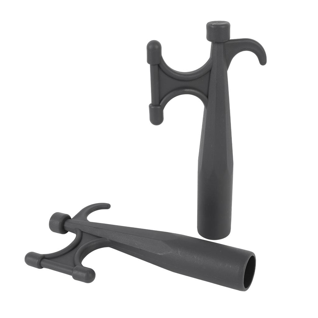 2PCS Nylon Boat Hook Attachment Black Boat Hook Floating Attachment Replacement for Mooring Docking Yacht Kayak