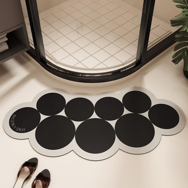 Neue bogenförmige super saugfähige Badezimmermatte rutschfeste Diatomeenerde Toilettenmatte schnell trocknende Bodenmatte Badematte