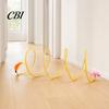 Cat Tunnel Toy S-Shape Toy, Foldable Wire Frame Play Tube for Indoor Cats, Hide And Seek Bendable Self-Play Hideout with Plush Mouse Interactive Toys