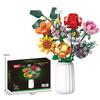 Building Block Simulation Bouquet Assembly Roses Small Particles Building Block Creative Desktop Ornament Toy