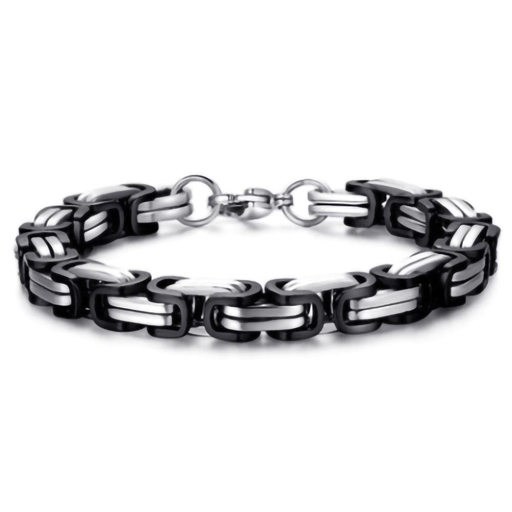 Men'S Titanium Steel Bracelet Emperor Chain Personality Bracelet Decorative Jewelry Necklace Waterproof Wear-Resistant Bracelet Men'S