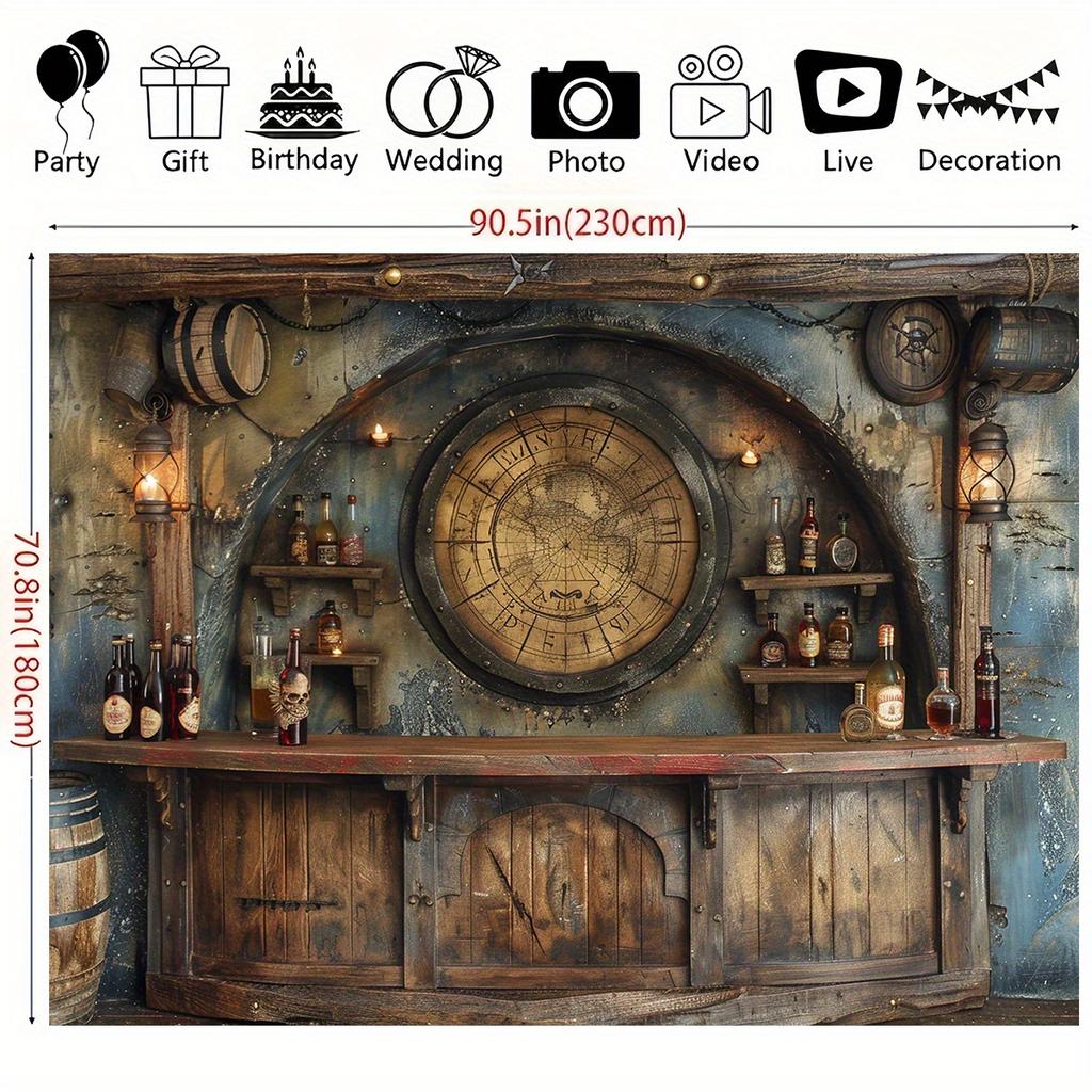 2D planar diagram 1 copy. Treasure Island map description theme background cloth party banner pirate-themed party
