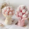 Food Grade Silicone Candle Mould For Tulips Bouquet Aromatherapys Craft Tool for Family Activity and Weddings