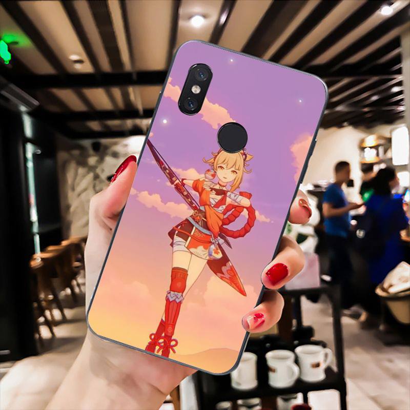 Genshin Impact Yoimiya Etui na Telefon Dla Xiaomi Mi 11 10 A2 A2lite A1 9 9SE 8Lite 8explorer F1 Poco M3 X3 Pro Fundas Cove