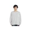 Li-Ning Sports Life Series Solid Color Crew Neck Long Sleeve T-Shirt Men tops Gray AHSS751-6