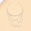 Women's Stacked Fringe Arm Chain Jewelry Customizable Fit Alloys Arm Bracelet for Casual and Formal Occasion