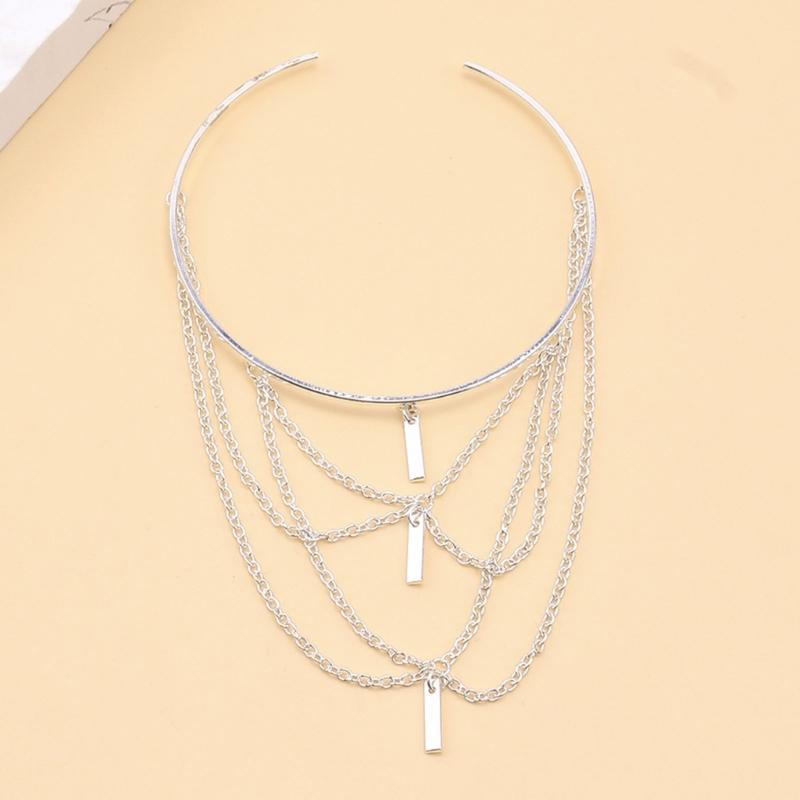 Women's Stacked Fringe Arm Chain Jewelry Customizable Fit Alloys Arm Bracelet for Casual and Formal Occasion