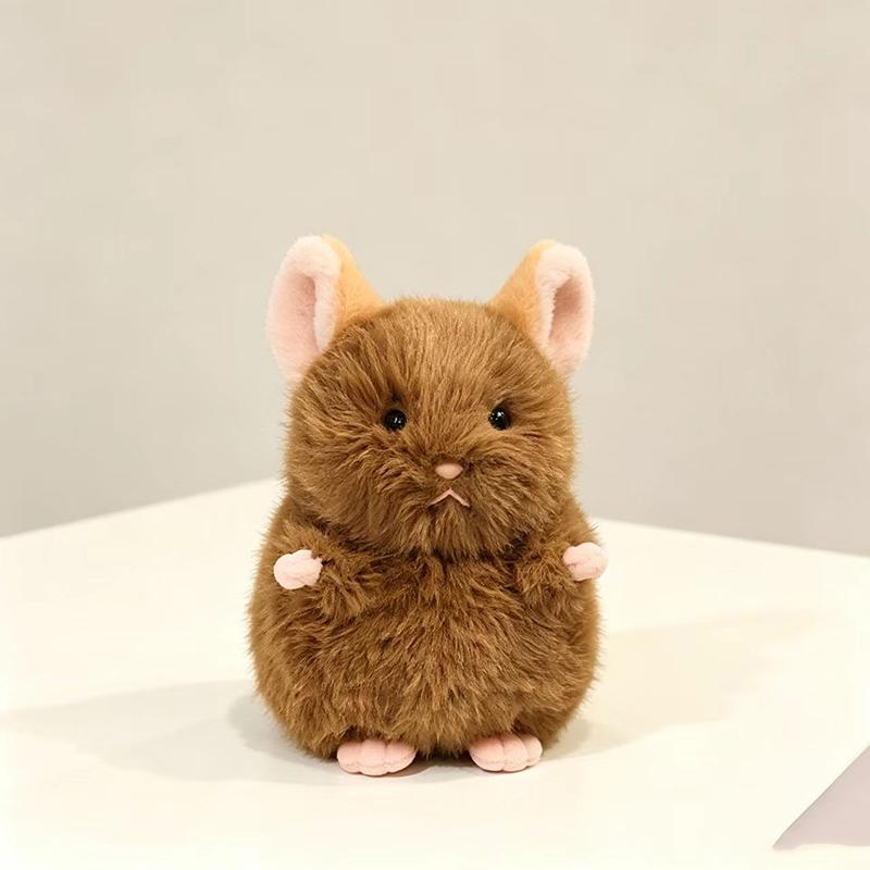 Schattige Witte Baby Hamster Pluche Speelgoed Schattig Huisdier Degu Knuffeldier Zachte Pop Muis Pluche Speeltje Voor Meisje Jongen 14cm