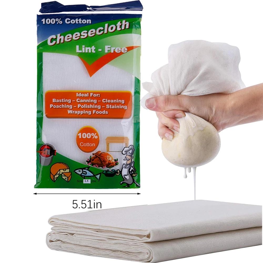 1pcs Cotton Gauze Muslin Cheesecloth Fabric Butter Cheese Wrap Cloth DIY Soy Pressing Mold Kitchen Gadget Baking Ferment Pastry 1