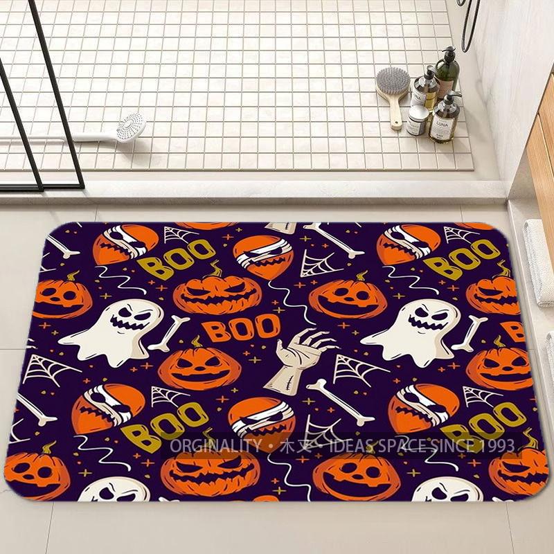 Halloween Pattern Floor Mat Living Room Decoration Home Sofa Non-Slip Carpet Study Bedroom Tatami Children'S Soft Floor Mat