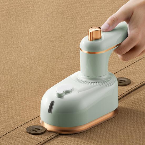 Portable Steam Ironing Machine with Water Tank Foldable Handle 1000W Fast Heating 2-in-1 Dry Wet Mini Travel Iron Clothes Steamer