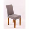 1pc Solid Color Stretchy Dining Chair Slipcover, Minimalist Polyester Dining Chair Cover for Home