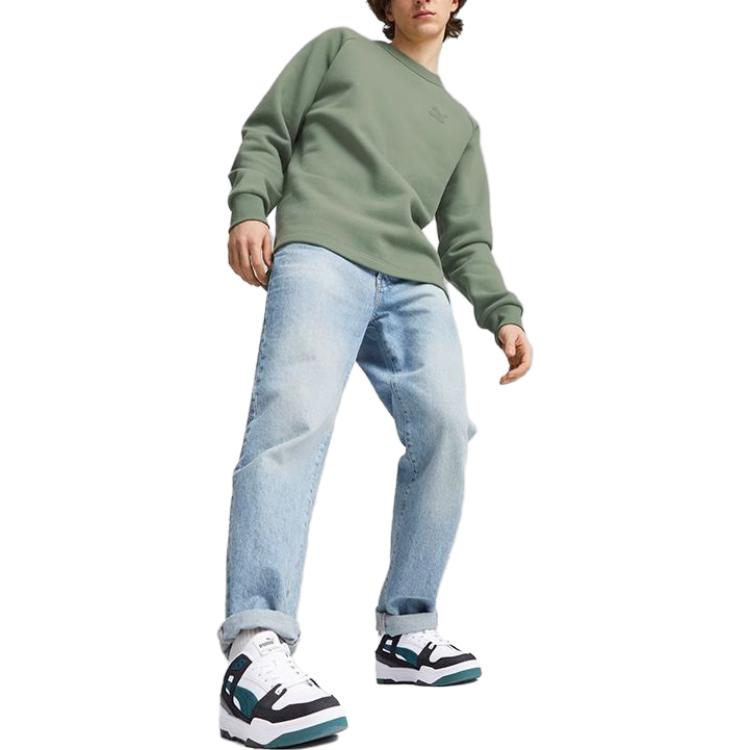 Puma Lockere Passform Sport-Kapuzenpullover Unisex Kapuzenpullover Armeegrün 625299-44