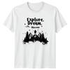 Explore Dream Discover TShirt Hiking Camping Outdoor Adventure Birthday